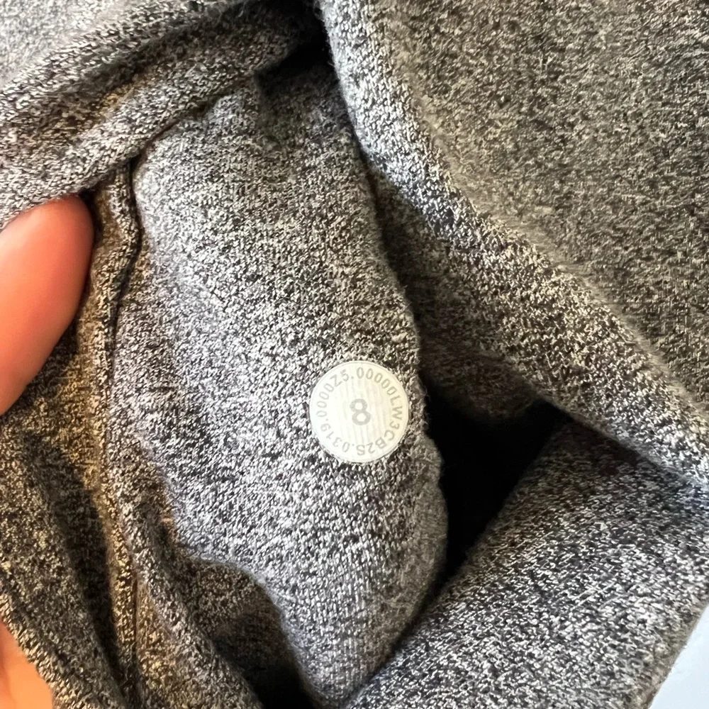 Lululemon Scuba Crew Heathered Speckled Black